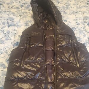 Hugo Boss Reversible Glossy Dark Vest with Hood